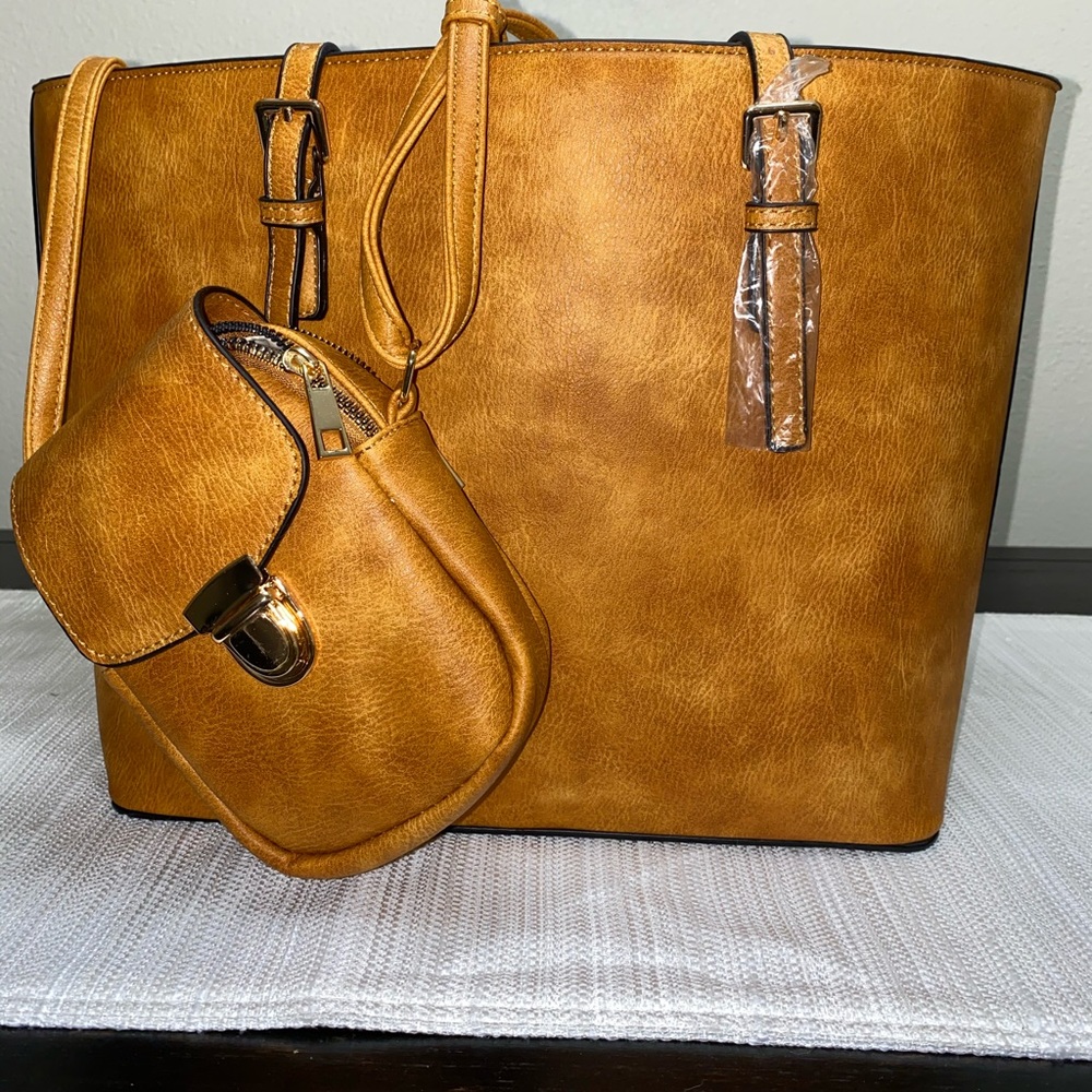 Tan Tote Bag